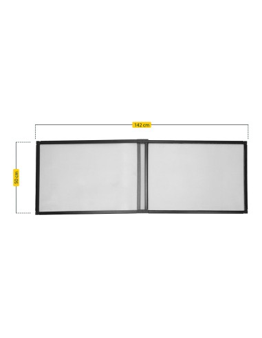 Mosquitera marco antracita extensible, malla...