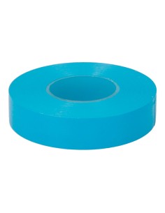 Cinta aislante eléctrica profesional pvc alta adhesión 19 mm x 33 m azul