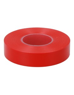 Cinta aislante eléctrica profesional pvc alta adhesión 19 mm x 33 m roja