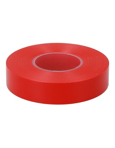 Cinta aislante eléctrica profesional pvc alta adhesión 19 mm x 33 m roja