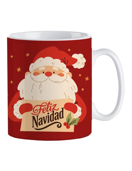 Taza papa noel 330 ml en caja regalo, modelos variados