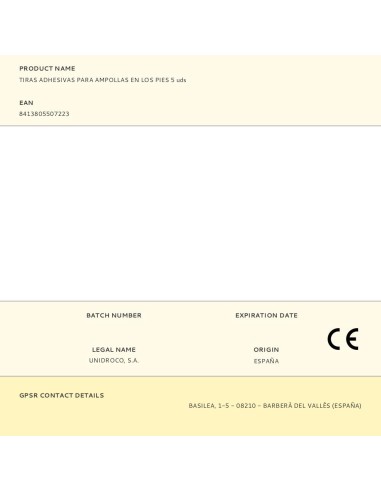 Apósitos para ampollas 5 uds