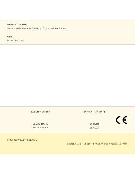 Apósitos para ampollas 5 uds