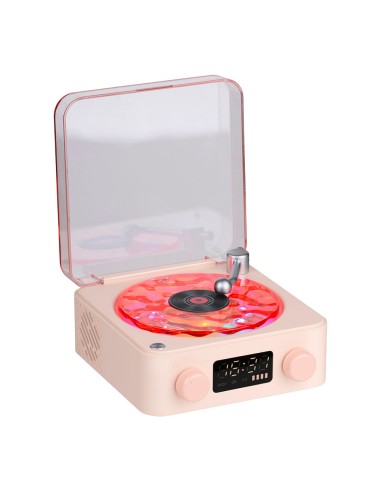 Altavoz bluetooth en forma de tocadiscos, con...