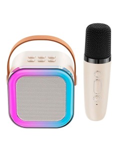 Karaoke mini con leds rgb, 8,8 x 6,8 x 8,8 cm