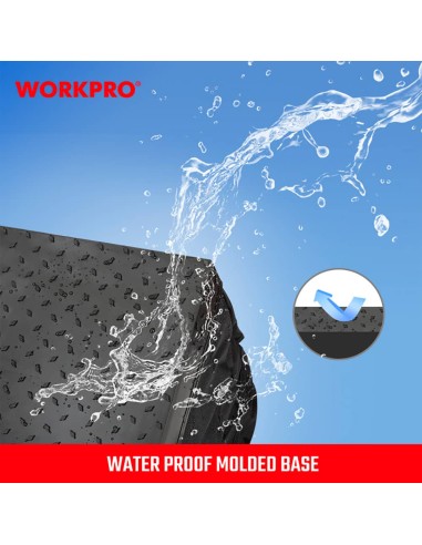 Bolsa de herramientas con cremallera con base...