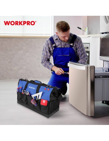 Bolsa de herramientas con cremallera con base...