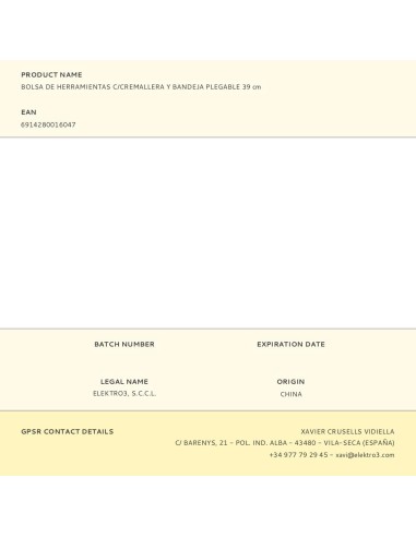 Bolsa de herramientas con correa, caja divisora...