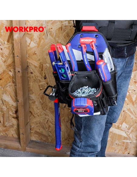 Bolsa cintura de contratista, cambio rápido, 325 x 225 x 320 mm