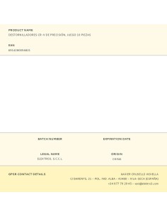 Destornilladores cr-v de precisión, juego 10 piezas 2