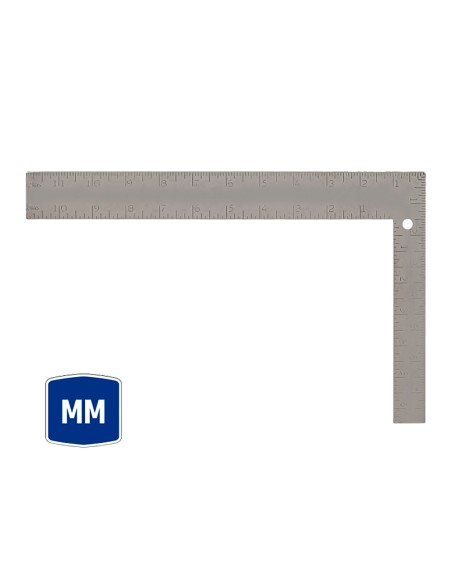 Escuadra carpintero, métrico-sae, 200 x 300 mm