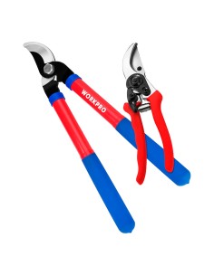 Tijeras de podar, 200 mm 380 mm, juego de 2 piezas