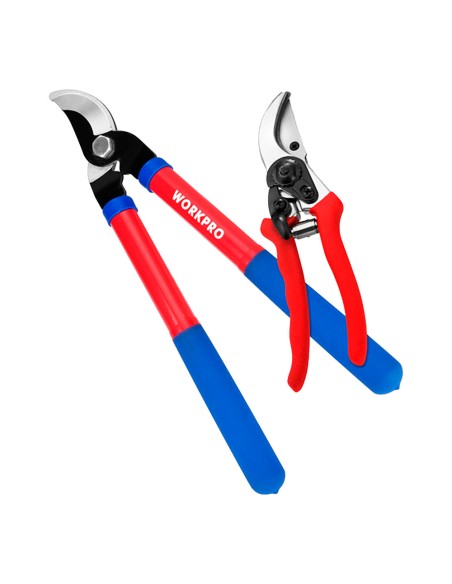 Tijeras de podar, 200 mm 380 mm, juego de 2 piezas