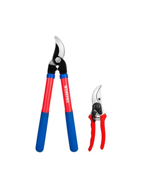 Tijeras de podar, 200 mm 380 mm, juego de 2 piezas