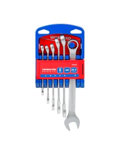 Llaves combinadas cr-v, 8 - 18 mm, juego 6 piezas 2