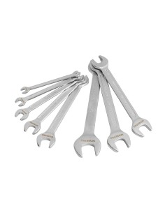 Llaves fijas cr-v de doble boca, juego 8 piezas