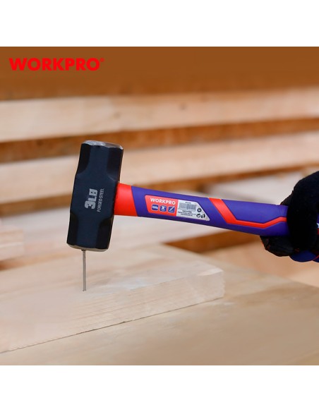 Martillo de cantero con mango de fibra de vidrio, 1500 g