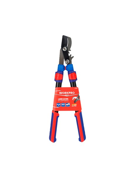 Tijeras poda dos manos bypass, extensibles 625 - 925 mm, diámetro corte máximo 44 mm, ahorro esfuerzo