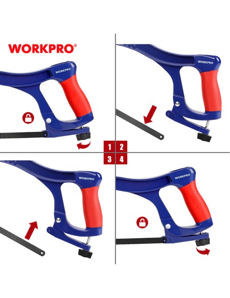 Sierra de arco de aluminio, 300 mm