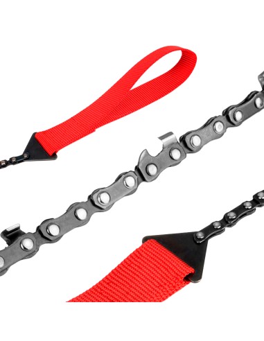 Sierra de cadena supervivencia con funda, 65...