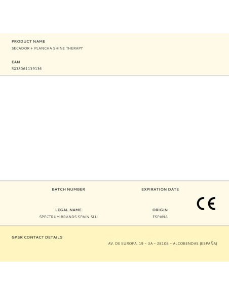 Secador + plancha shine therapy