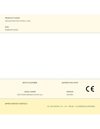Moldeador pro spiral curl