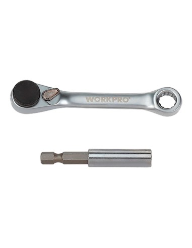 Mini carraca 1/4", juego 32 puntas