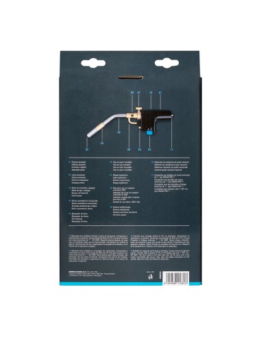 Soplete gas m1 turbo - usa 1 plg + botella de...