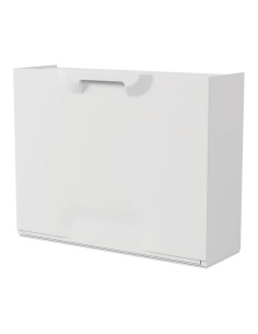 Zapatero apilable de polipropileno blanco 51 x 17,3 x 40,1 cm