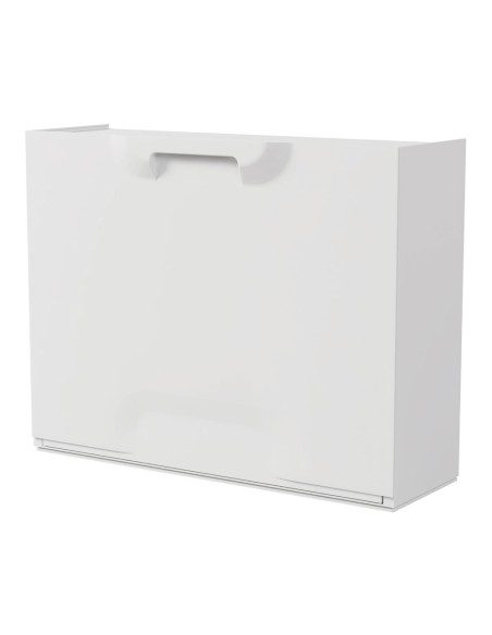 Zapatero apilable de polipropileno blanco 51 x 17,3 x 40,1 cm
