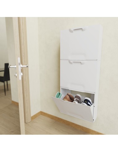 Zapatero apilable de polipropileno blanco 51 x...