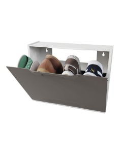 Zapatero apilable de polipropileno marrón 51 x 17,3 x 40,1 cm 2