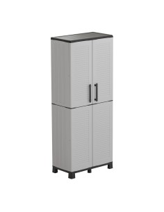 Armario alto línea family de polipropileno gris claro, 68 x 37 x 169 cm