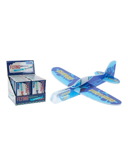 Avión planeador de espuma 9 x 6 x 2,5 cm colores surtidos, 5 uds