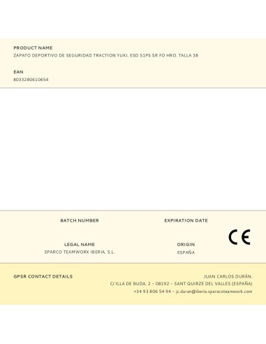 Zapato deportivo de seguridad traction yuki,...