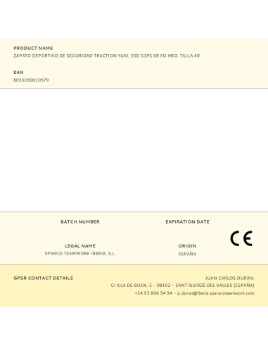 Zapato deportivo de seguridad traction yuki,...