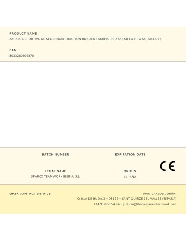 Zapato deportivo de seguridad traction nubuck...