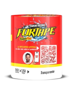 Cinta parche tapa gotera transparente pvc rollo 10 x 150 cm