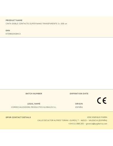 Cinta doble contacto super nano transparente 30...