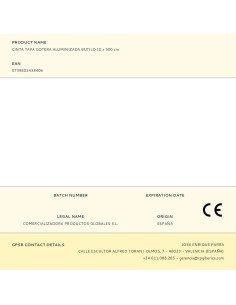 Cinta tapa gotera aluminizada butilo 100 mm x 5 m 2