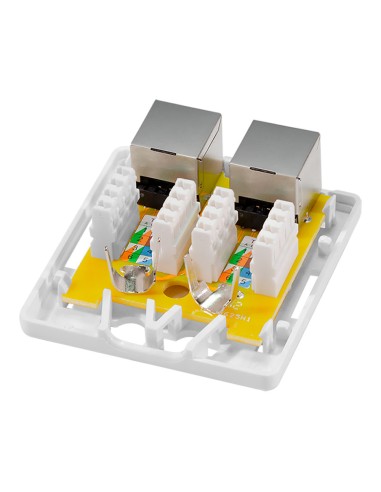 Caja de superficie 2 conectores rj45 cat. 6a...