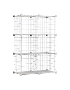 Estantería modular metálica titan c6 blanco