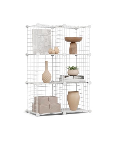 Estantería modular metálica titan c6 blanco