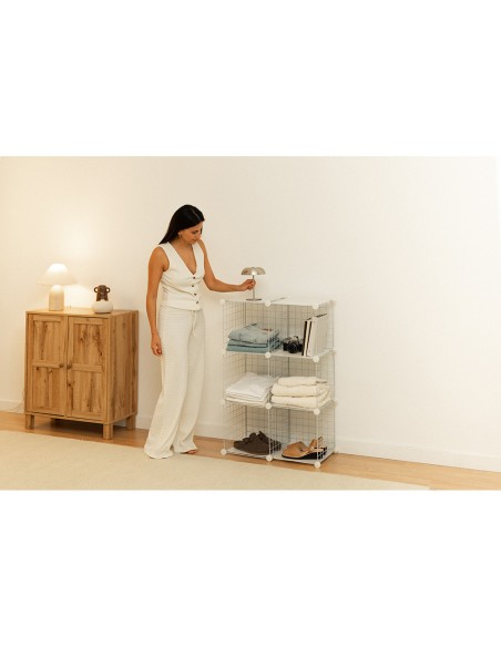 Estantería modular metálica titan c6 blanco