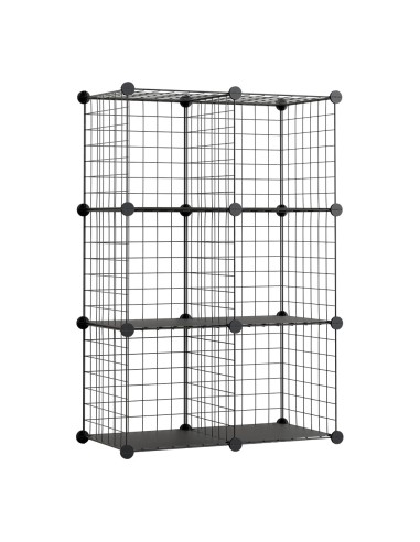 Estantería modular metálica titan c6 negro