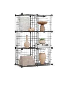 Estantería modular metálica titan c6 negro 2