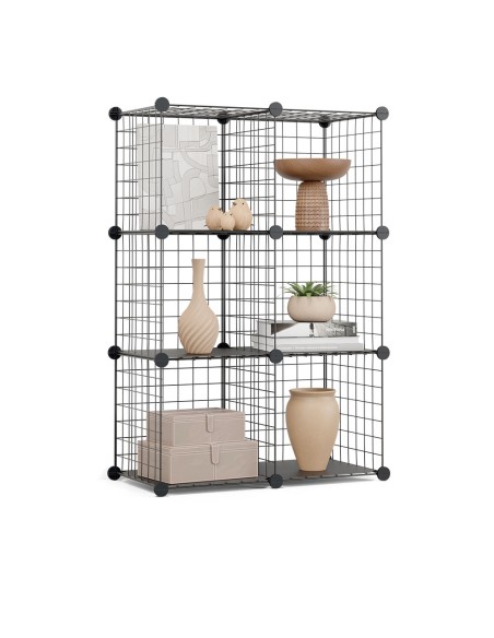 Estantería modular metálica titan c6 negro