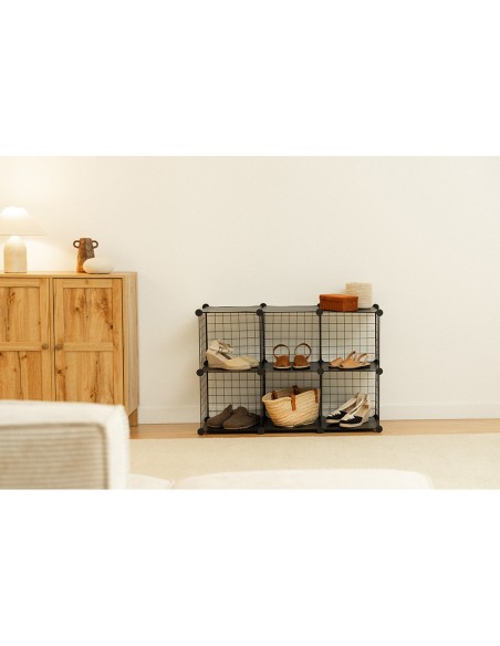 Estantería modular metálica titan c6 negro