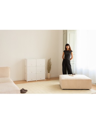 Zapatero modular cube c6 blanco