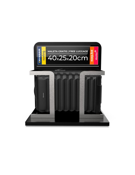 Maleta de cabina upfly underseat xxs negro 25 x 20 x 40 cm